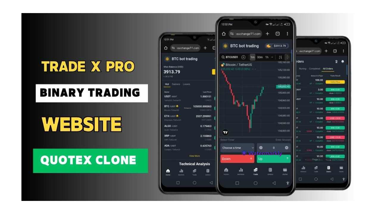 Trade X Pro Binary Trading Website Script